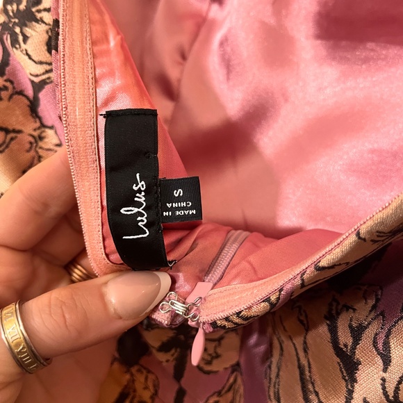 Lulus Gowning Around Mauve Floral Jacquard Strapless Maxi Dress Purple - Size S - Picture 6 of 8